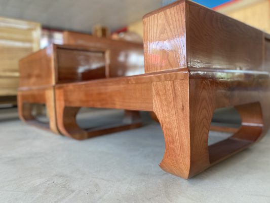 Bộ sofa góc hộp mặt liền3
