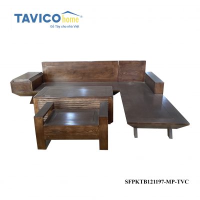 Bộ sofa bàn sọc - gỗ tần bì màu óc chó Bộ sofa bàn sọc - gỗ tần bì màu óc chó