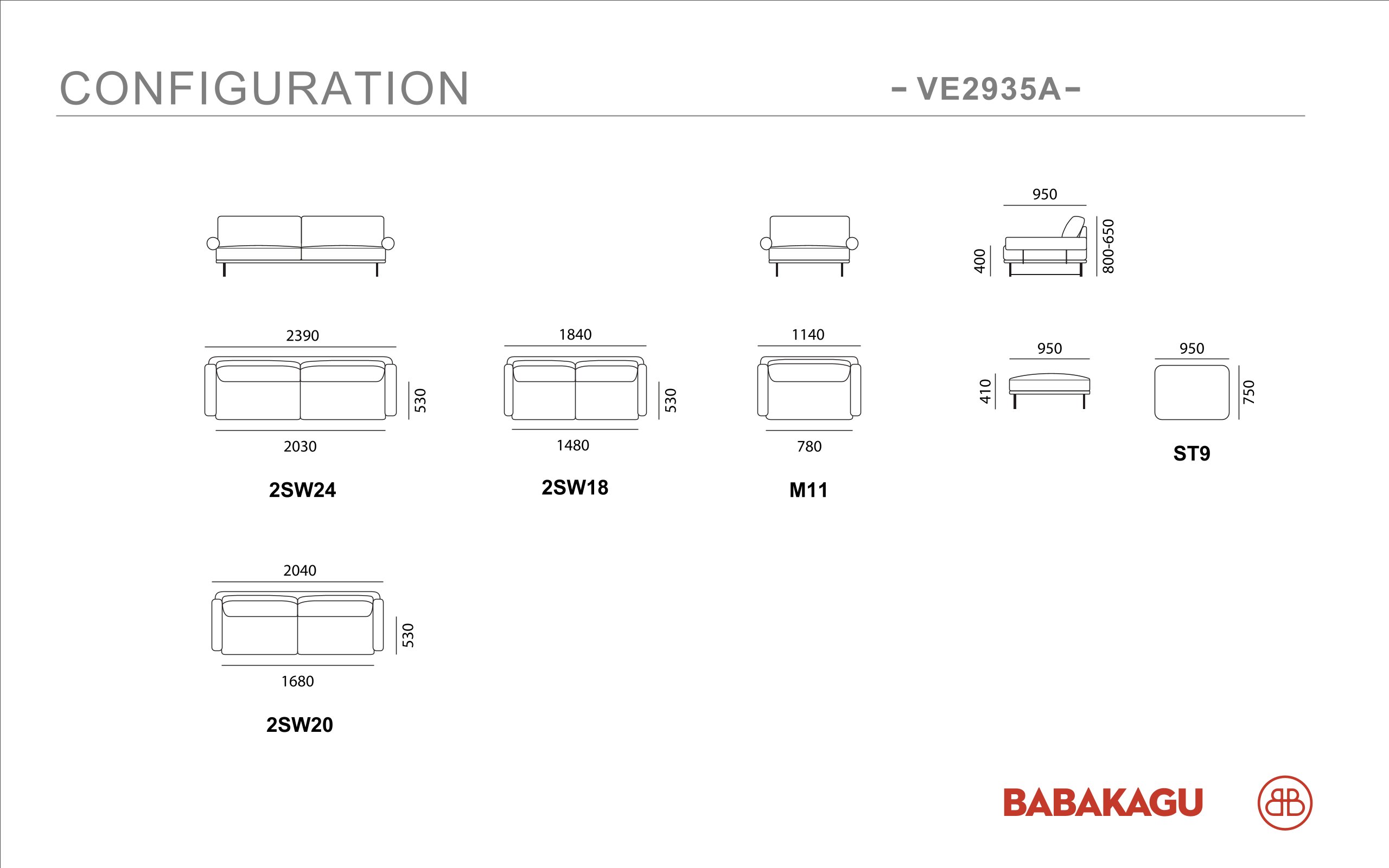 Sofa Babakagu VE2935A – Vẻ đẹp tinh tế từ da bò cao cấp - Hình ảnh 3